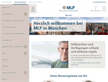 Tablet Screenshot of mlp-muenchen.de